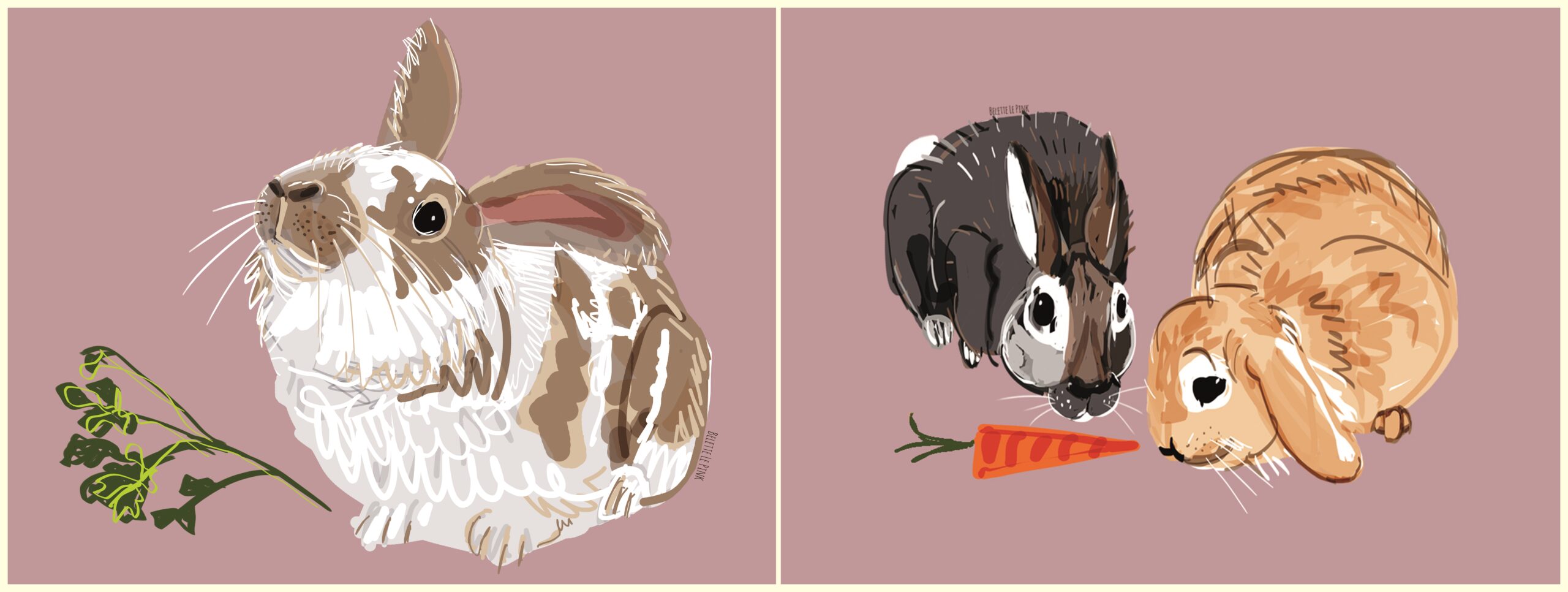 Postikortit eläinhahmoilla