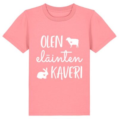 T-paita Olen eläinten kaveri lasten